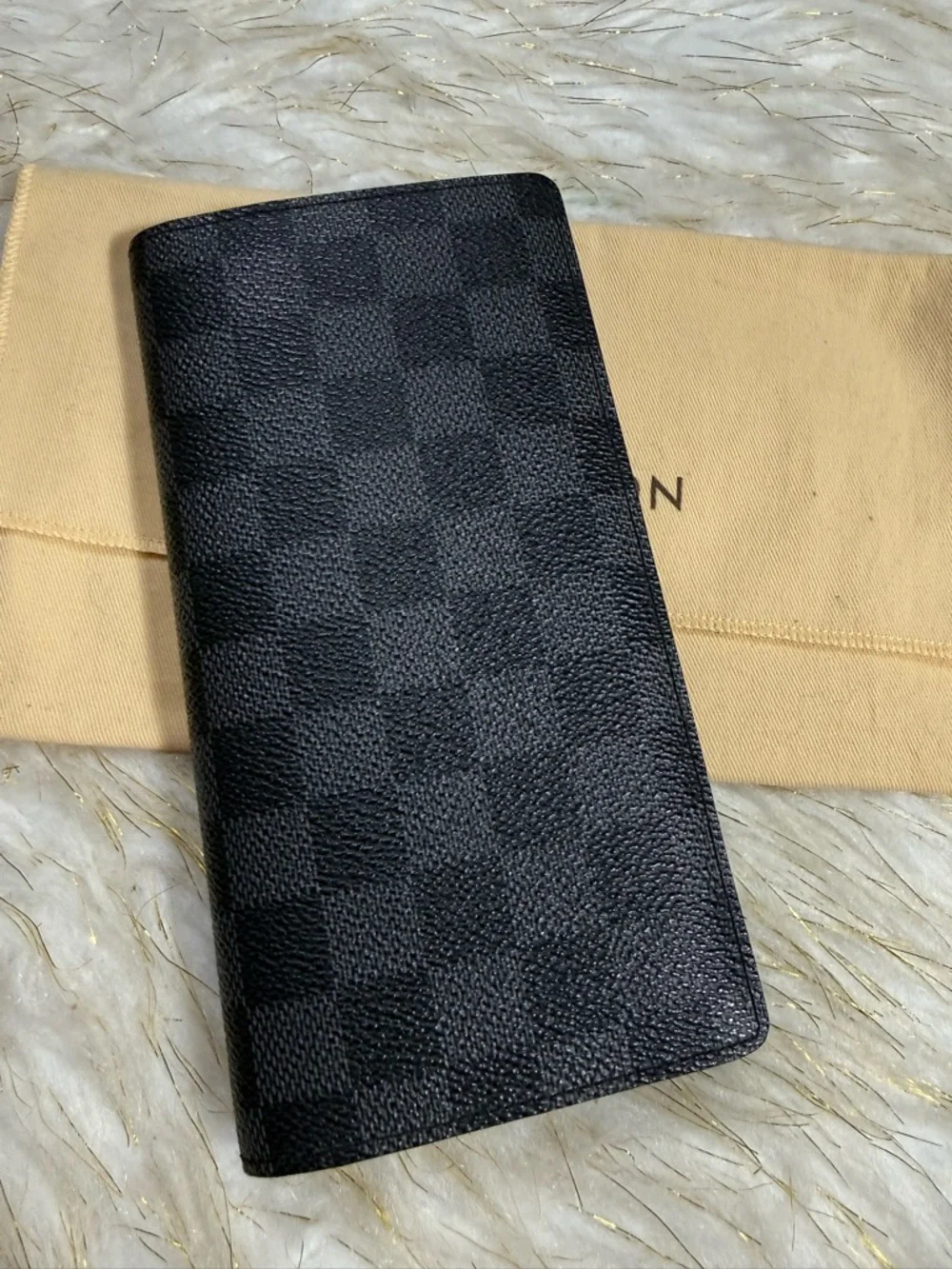 Louis Vuitton Brazza Black Damier Graphite wallet w/ Dust-bag unisex - Picture 3 of 16